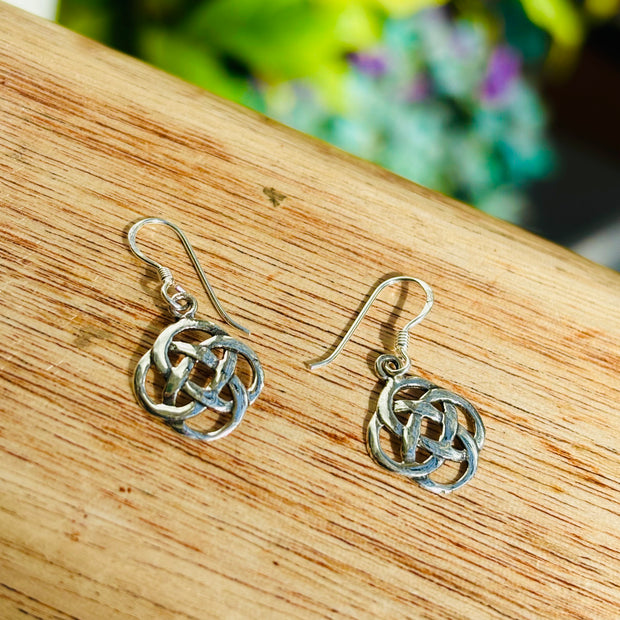 Sterling Silver Celtic Knotwork earrings (small)