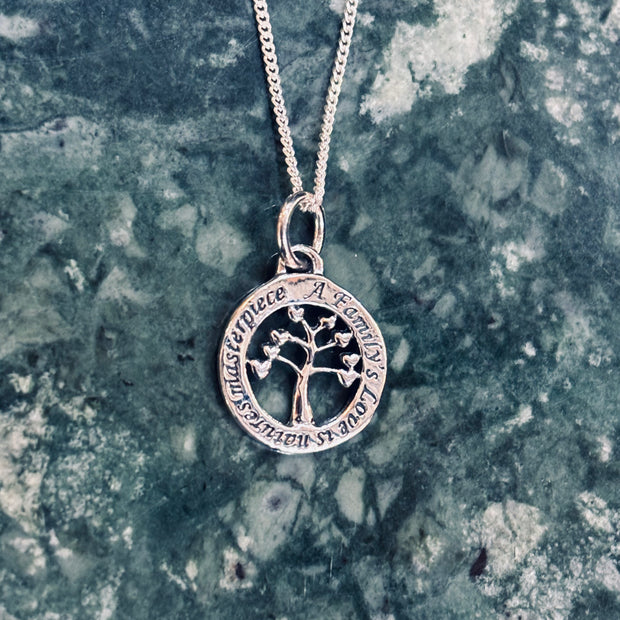 Sterling Silver Family Tree of Life Necklace