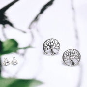 Tree of Life Disc Studs