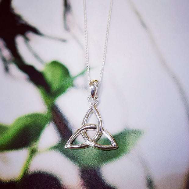 Sterling Silver Large Trinity Knot Pendant