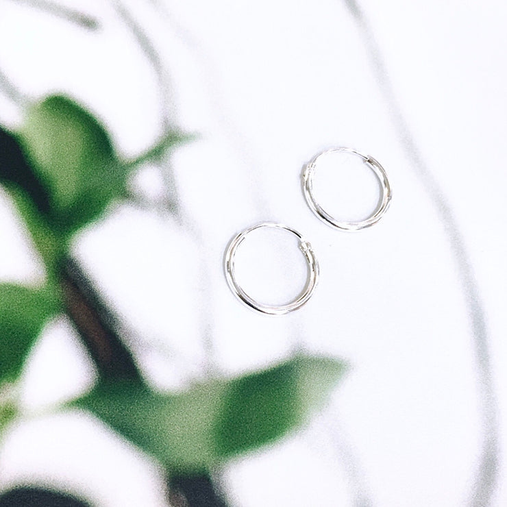 Sterling Silver Hoops (1cm)