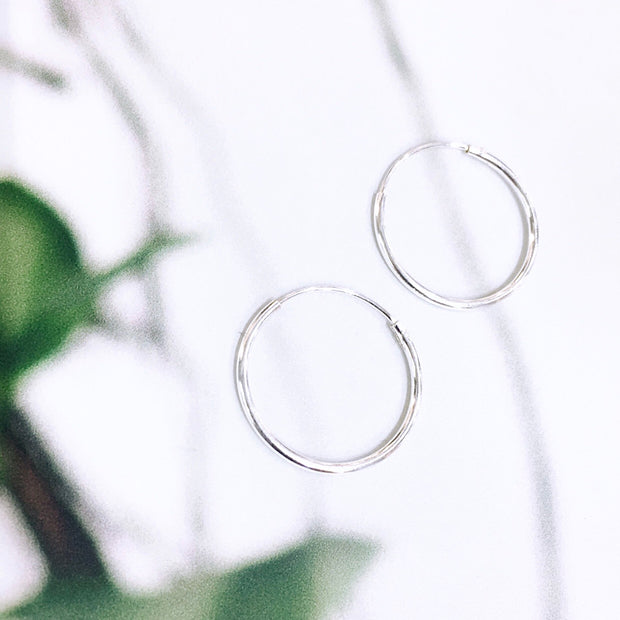 Sterling Silver Hoops(2cm)