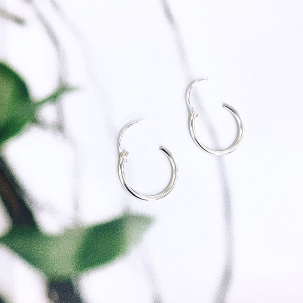 Sterling Silver Hoops (1.4cm)