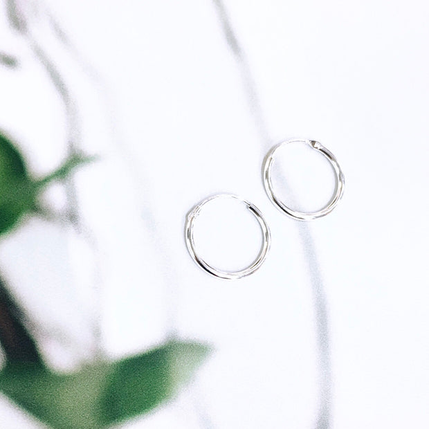 Sterling Silver Hoops (1.4cm)